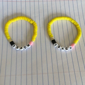 Teacher gift - teacher bracelet - back to school gift - teacher appreciation