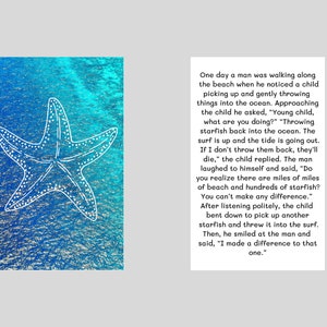 Starfish story wallet card- wallet card gift