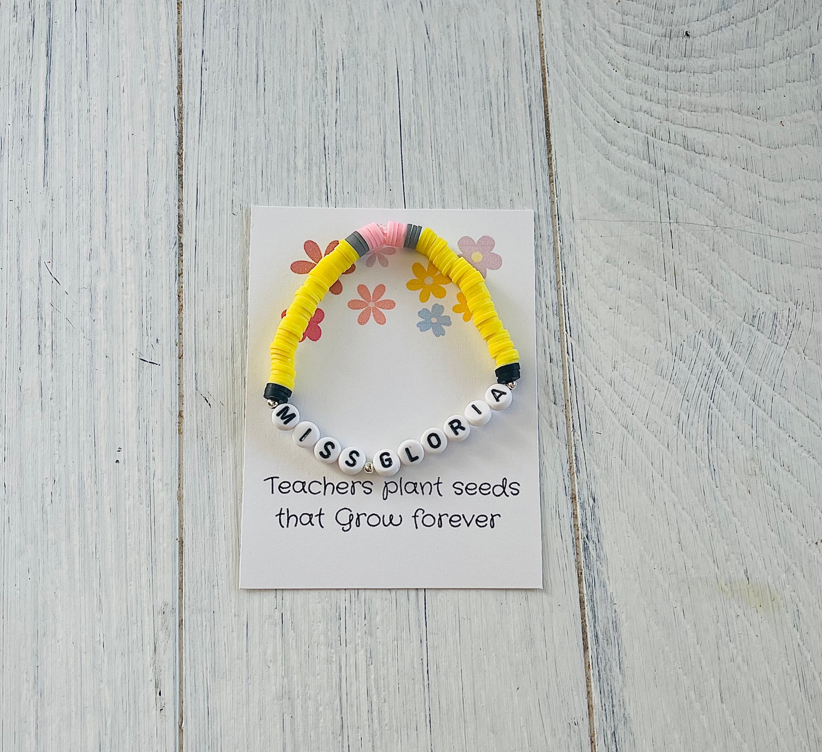 Teacher Gift - Teacher Bracelet - Back to School Gift - Teacher ...