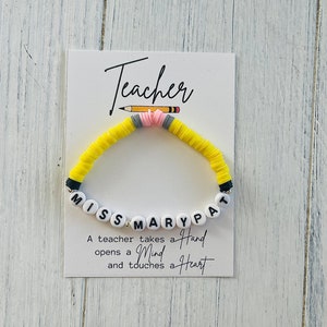 Teacher gift - teacher bracelet - back to school gift - teacher appreciation