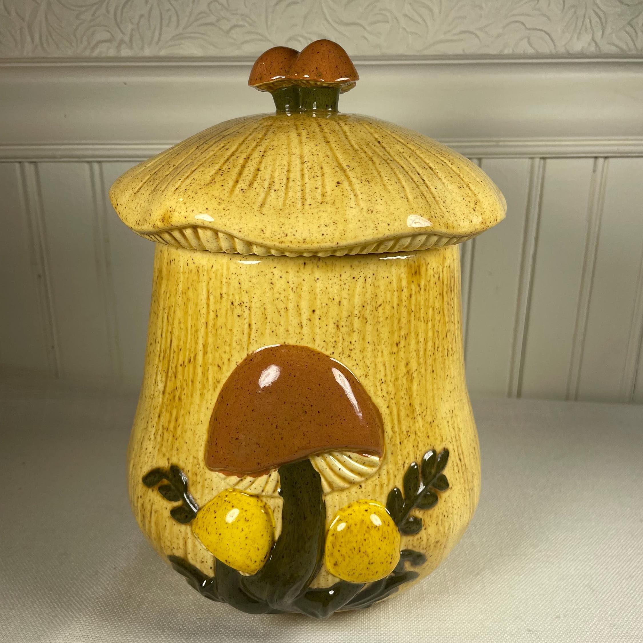 Mushroom canister lid - Etsy 日本