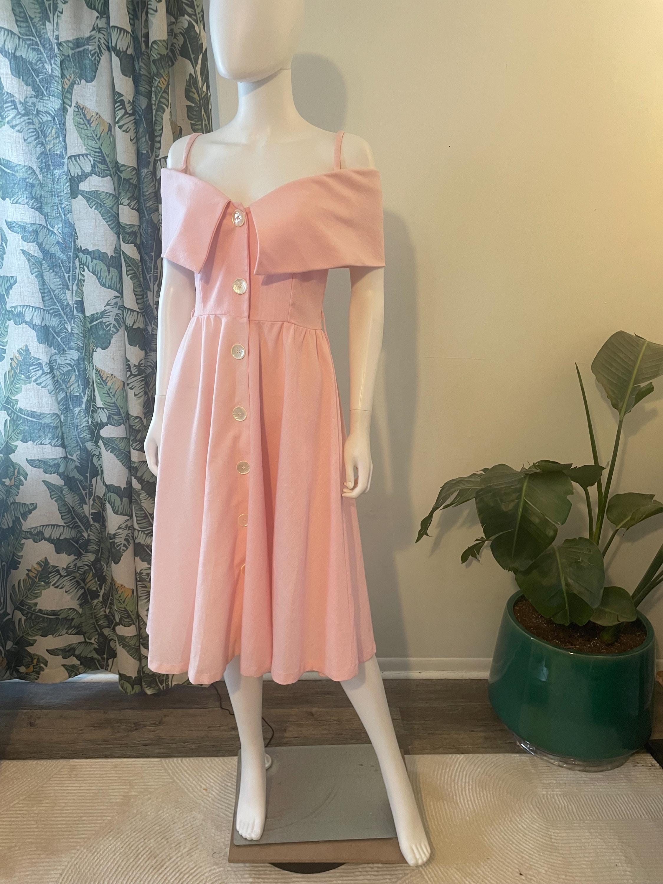 strapless open back dress Pink Rhinestone Dress main image 0