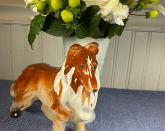 ヴィンテージ コリーの置物 陶器製 犬像 - Etsy 日本