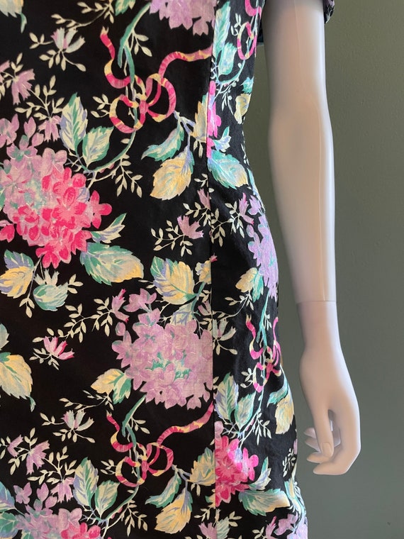 Pretty Little 80s Mini Dress Pastel Floral Print … - image 4