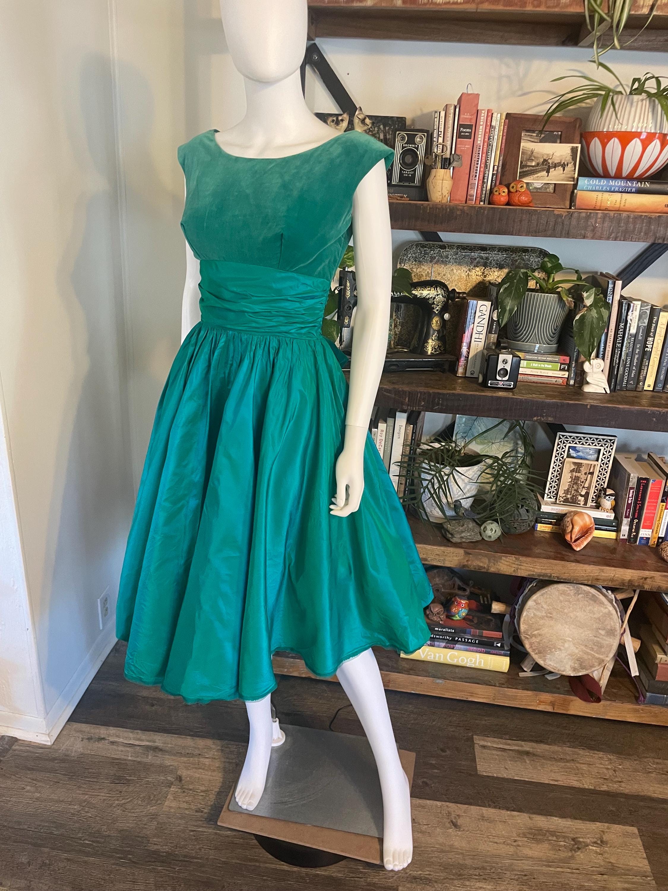 slim fit dress slacks 1950s Mint Green Rhinestone Strapless Dress main image 0