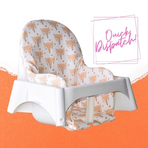 Ikea Antilop Highchair Cushion Cover -  Fox Pattern