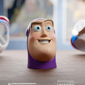 Buzz Head-leksaksläge - TS5-film med exakta 3D-utskrivbara filer