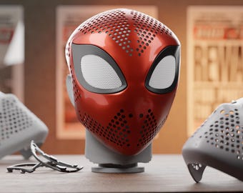 壮大なスパイダーマンのフェイスシェルSTL - アニメシリーズの正確な