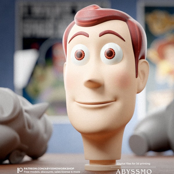 Woody Head Toy Mode - 100% Movie Accurate 3D Printable Files