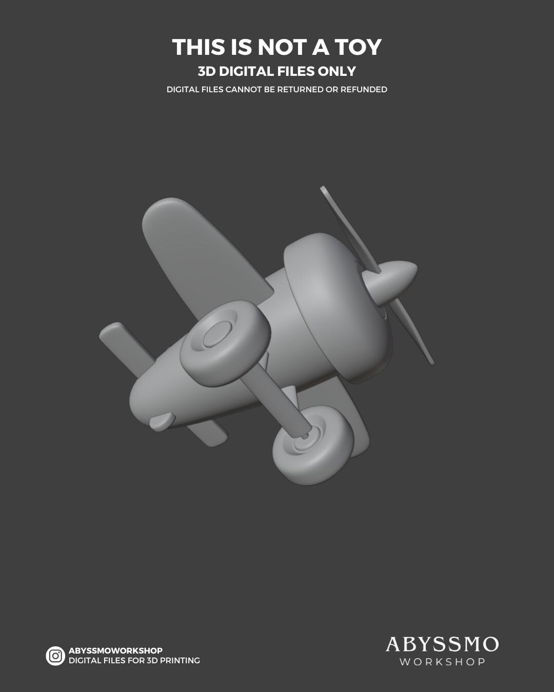 アンディのおもちゃの飛行機 STL - トイストーリーの部屋用小道具 - 3D