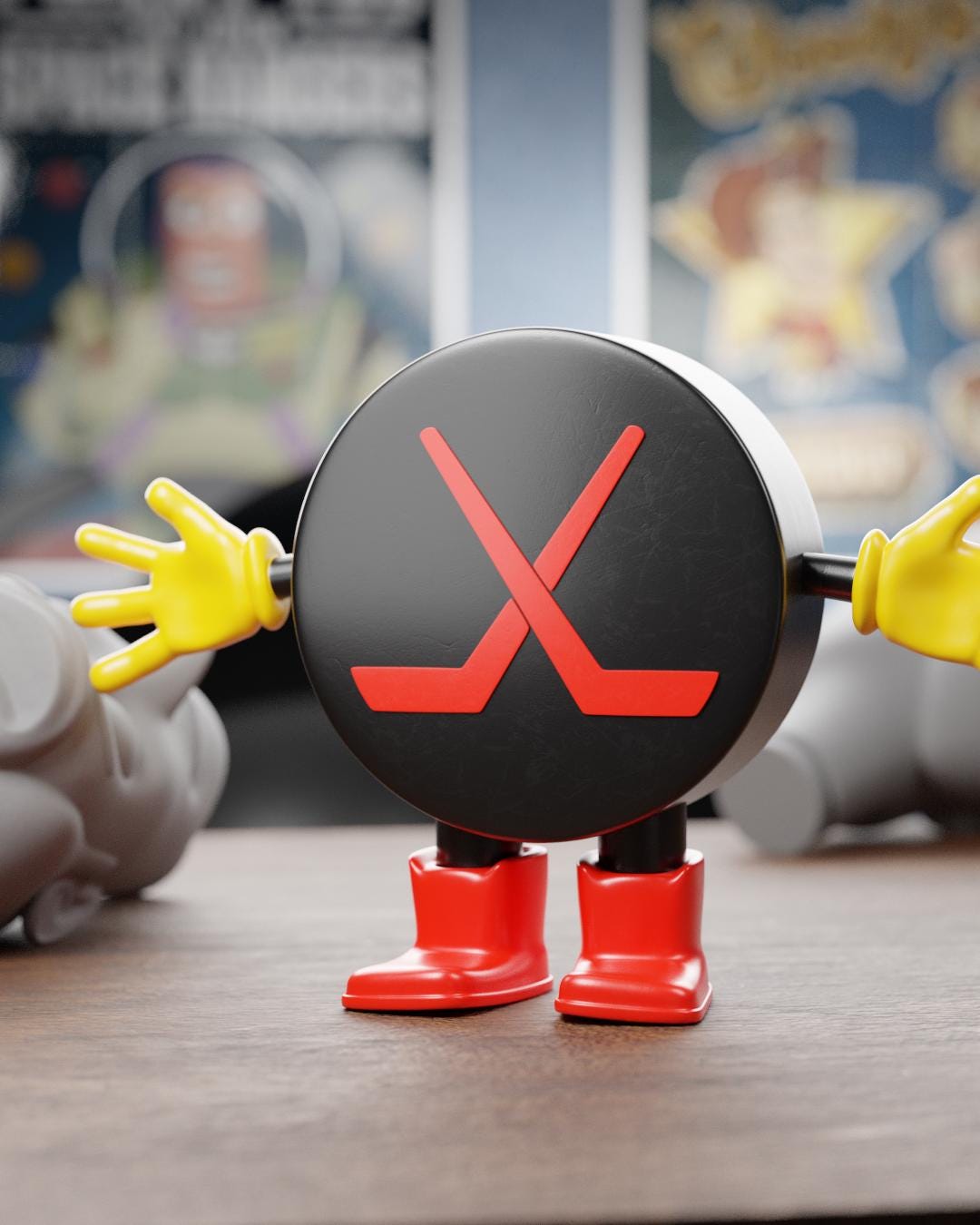 Toy story hockey puck - Etsy 日本