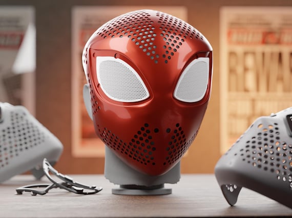 壮大なスパイダーマンのフェイスシェルSTL - アニメシリーズの正確な