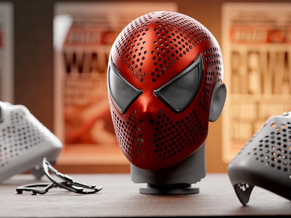 ライミ版スパイダーマン フェイスシェル レプリカ - 3Dプリント可能な