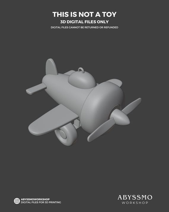 アンディのおもちゃの飛行機 STL - トイストーリーの部屋用小道具 - 3D