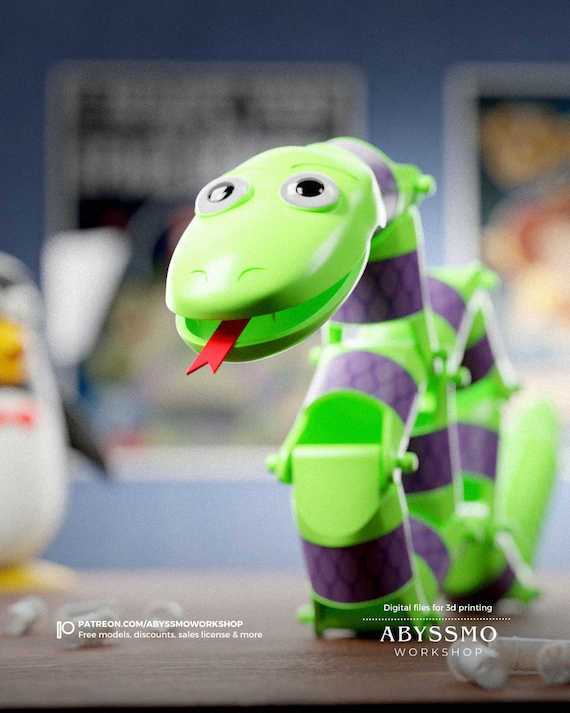 スネーク トイストーリー - 映画に忠実な 3D プリント可能な