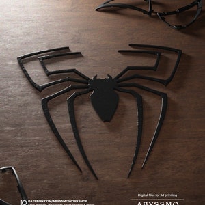 Raimi Spiderman 3 Achterembleem STL - Symbiote Suit Spider Logo - 3D-printbare bestanden
