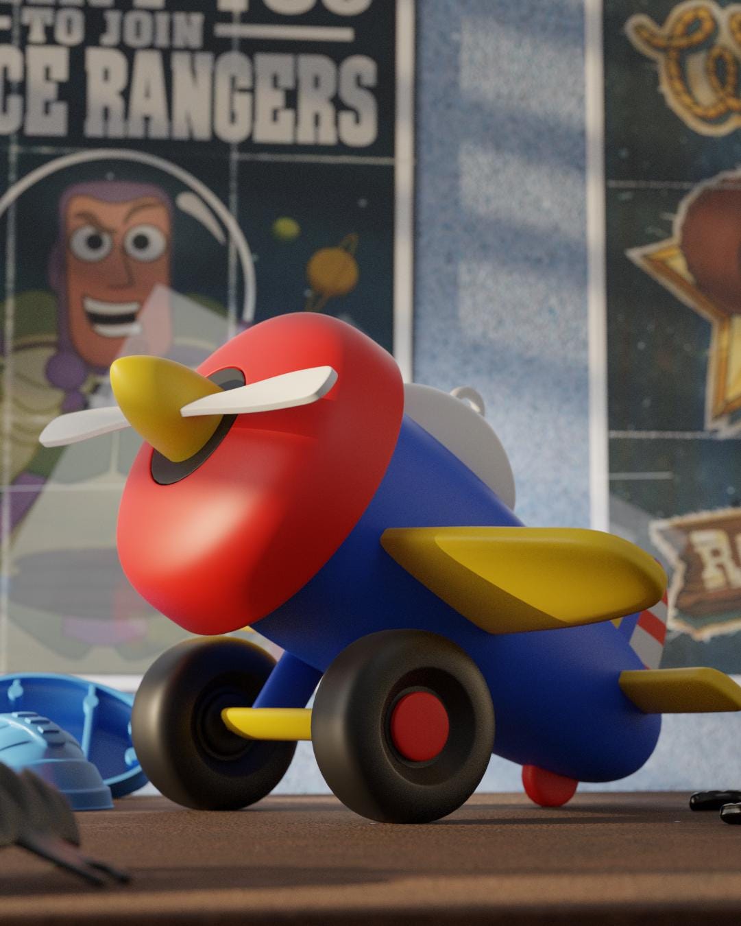 Andy's Toy Plane STL - Toy Story Room Prop - 3D Printable Movie
