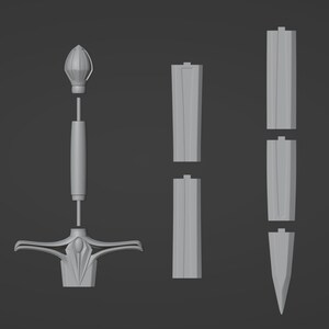 Galadriel PACK - Armor, Dagger & Sword - Rings of Power - 3D Printable ...