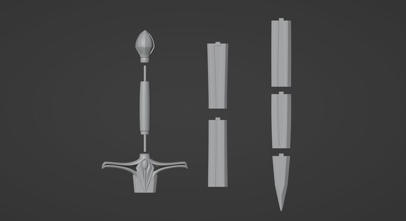 Galadriel PACK Armor Dagger & Sword Rings of Power 3D - Etsy