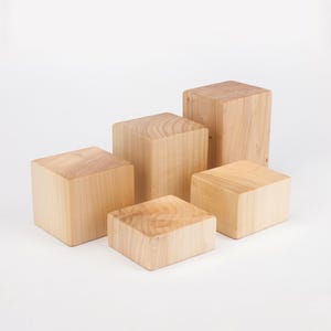 Tulipwood Blocks for Home Decoration, Jewellery Display, Retail Merchandise Risers, Product Photography, Art or Sculpture Plinth Bases