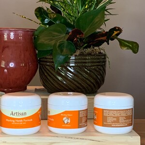 Artisan Working Hands Formula Three Pack 4 oz Jars. Money Back Guarantee.