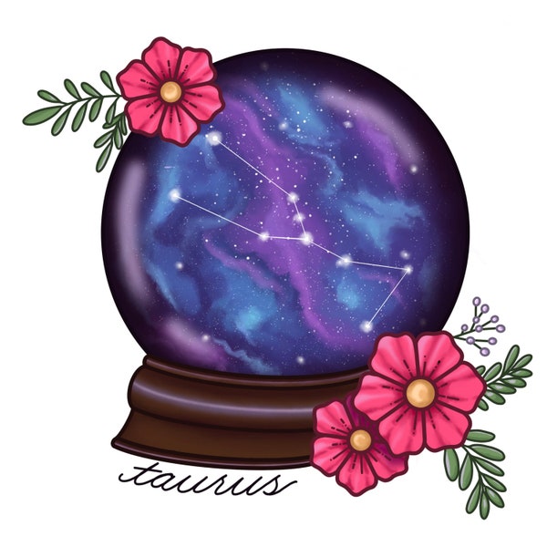 Taurus Crystal Ball Print