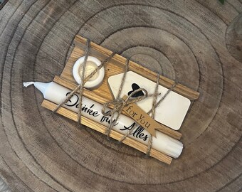 Gift set | Thank you | Small thank you gift | Candle holder | Thank you present