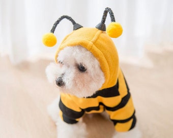 Pet Dog Halloween Cosplay Costumes Funny Dog Clothes Dogs Bee Costume Outfits Creative Bee Pet Cat Dog Party Clothing Pet Costume Dog
