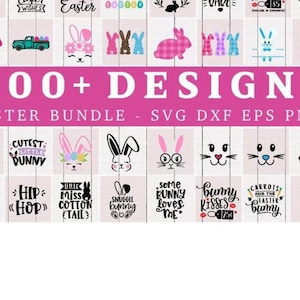 Paquete SVG enorme de Pascua, citas de Pascua, conejito de Pascua svg, svg de Pascua, archivo de corte para Cricut, silueta, paquete de Pascua, feliz Pascua png, conejito