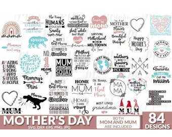 Mothers Day SVG Bundle Mom Quotes Mama Shirt Designs
