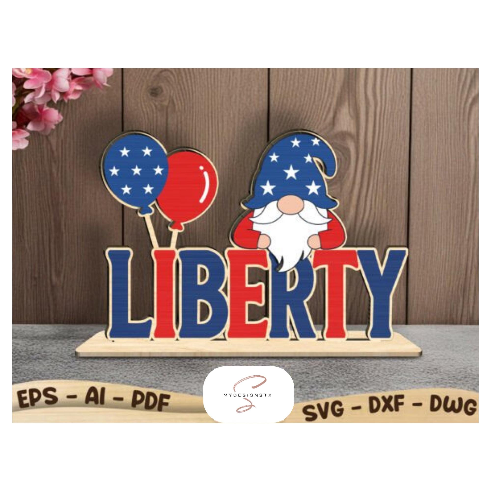 4th of July Laser Cut File Bundle Patriotic USA Flag SVG - Etsy