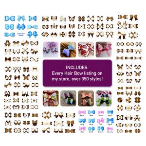 Haarschleife Bundle SVG Muster Cricut Vorlagen