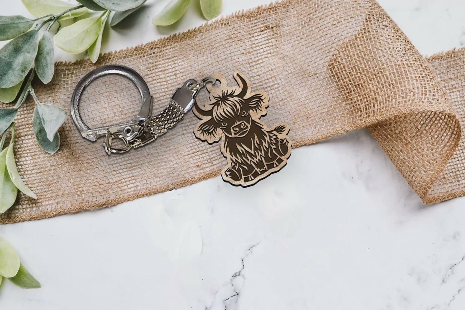 Keychains Laser Cut Files SVG Bundle Design Template - Etsy