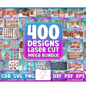 This Mega Bundle Laser Cut File is perfect for taking your craft project to the next level! With this bundle, you be able to take on any creative challenge and make something unique and special.