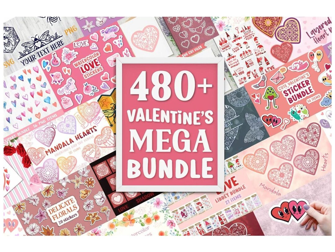 Valentines Mega Bundle Laser Cut Designs - Etsy