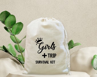 Girls Trip Survival Kit - Hangover Kit - Bachelorette Party-Girls’ Night - Hangover Recovery Kit- Bachelorette Party Favor - Girls Weekend