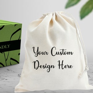 Custom Cotton Drawstring Bag, Personalized Jewelry Packaging Pouch, Eco Friendly Gift And Favor Bag, Bulk Natural Cotton Fabric Bags