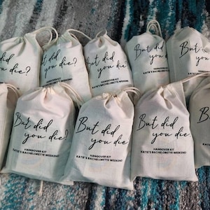 But Did You Die But Did You Die Hangover Kit Hangover Recovery Kit But Did You Die Bag Custom Bachelorette Bags Custom Hangover image 3