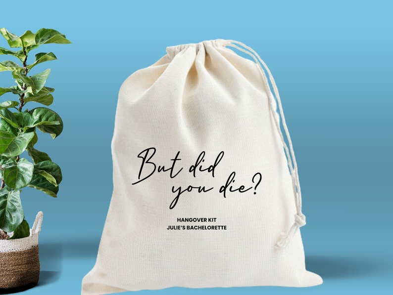 But Did You Die But Did You Die Hangover Kit Hangover Recovery Kit But Did You Die Bag Custom Bachelorette Bags Custom Hangover image 4