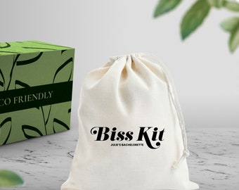 Biss kit Custom  Bachelorette, Personalized Hangover Kit, Canvas Bags, Recovery Kit, Wedding Survival Kit, Bachelorette party, hen party bag