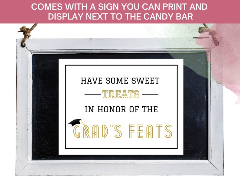 Graduation Candy Bar Signs Printable