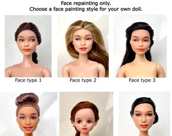 12“ doll face repainting (ONLY)