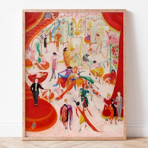 Spring Sale at Bendel&#39;s, Florine Stettheimer, Downloadable Digital Vintage Poster, Printable Wall Art, Bohemian Home Decor, Painting
