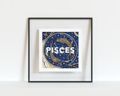 Pisces Zodiac Art Print