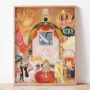 The Cathedrals of Broadway, Florine Stettheimer, Downloadable Oil Painting Print, Home Decor, Printable Wall Art, Digital Poster, America