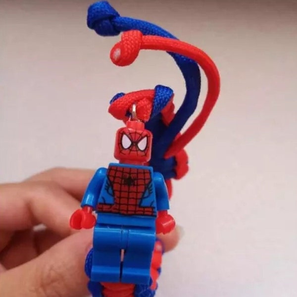 Spiderman Lego Bracelet, Kids Superhero, Marvel Character Kids Bands