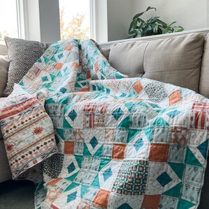 Turquoise Trail Quilt Pattern - PDF DOWNLOAD - Etsy
