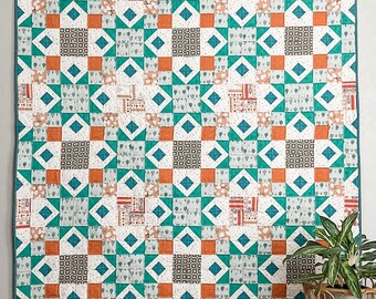 Turquoise Trail Quilt Pattern - PDF DOWNLOAD