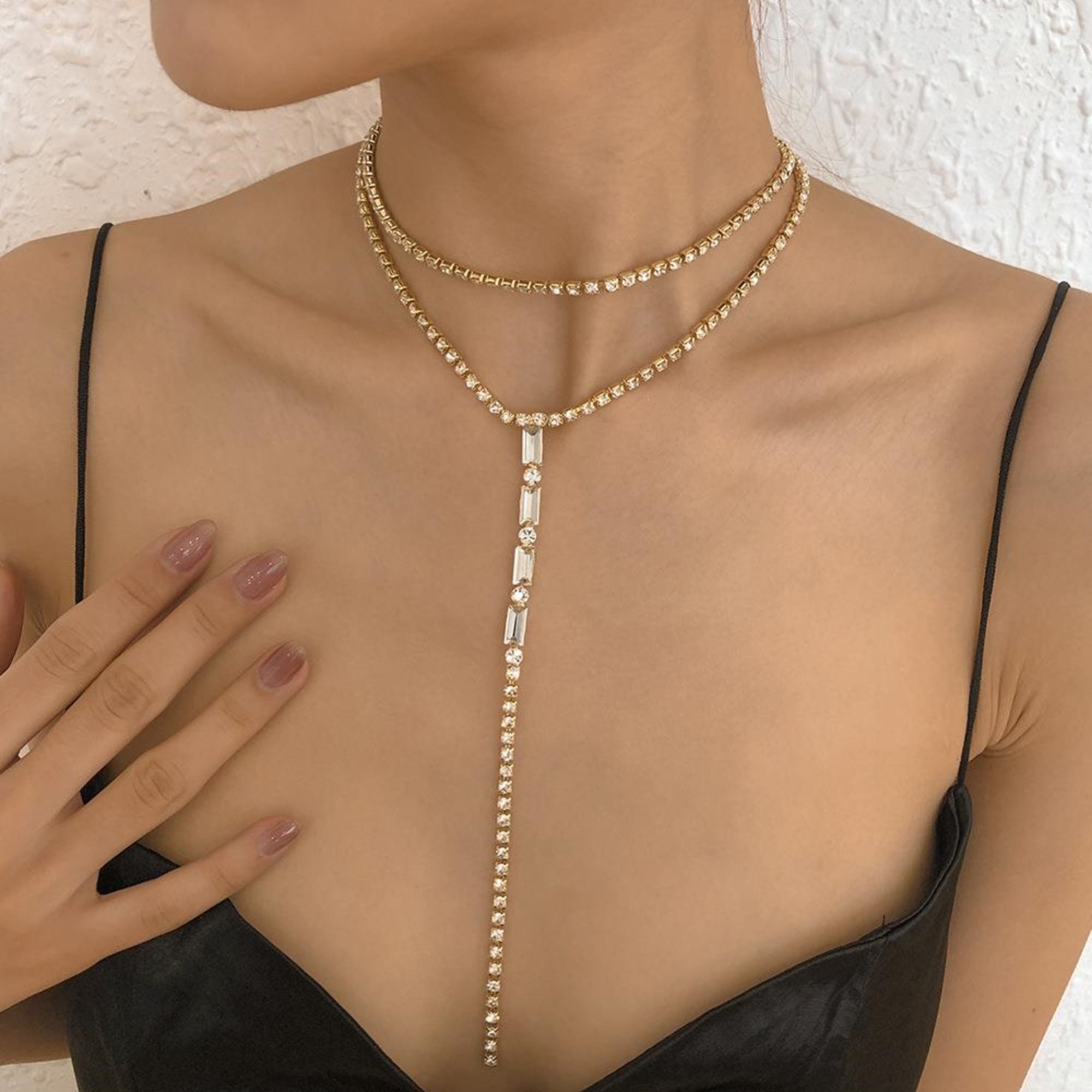Two layer hotsell gold chain