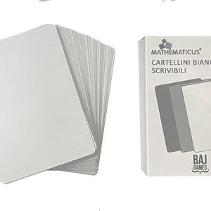 Mazzo di carte bianche - Scrivilbili con penne o matite